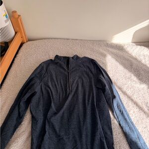 RHONE Dark Gray Zip-Up Sweater